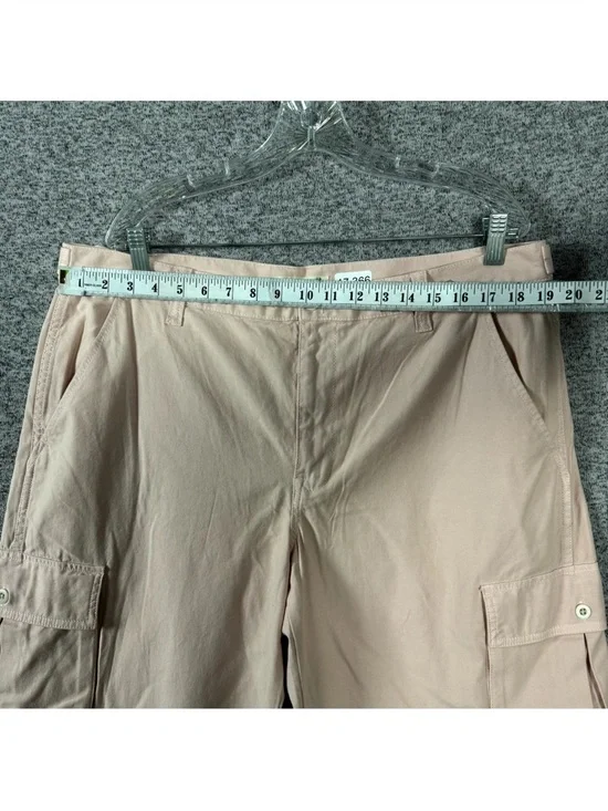 Madewell Women's Size 32 Pink Garment Dyed Low Slung Straight Cargo Pants - Picture 6 of 10